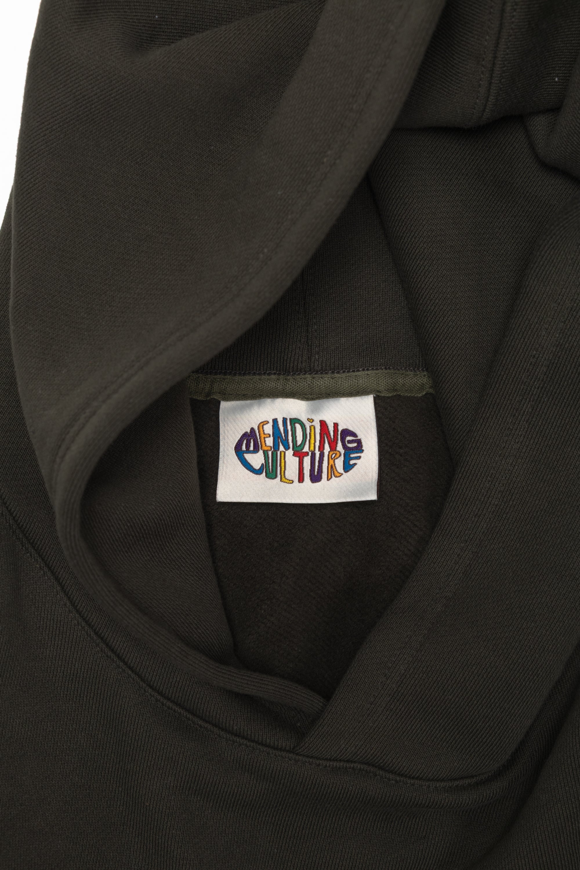 Oversized Back-Appliqué Hoodie (olive x pistachio)