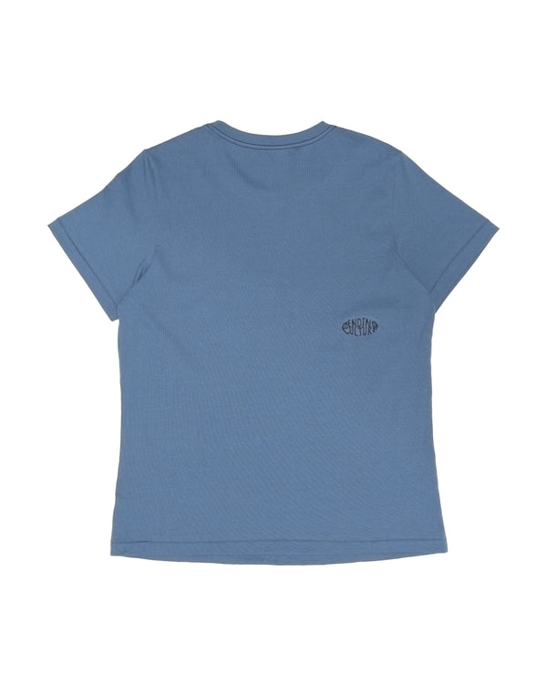 Organic Cotton Peace Tee - Men's Boxy Fit (Blue)
