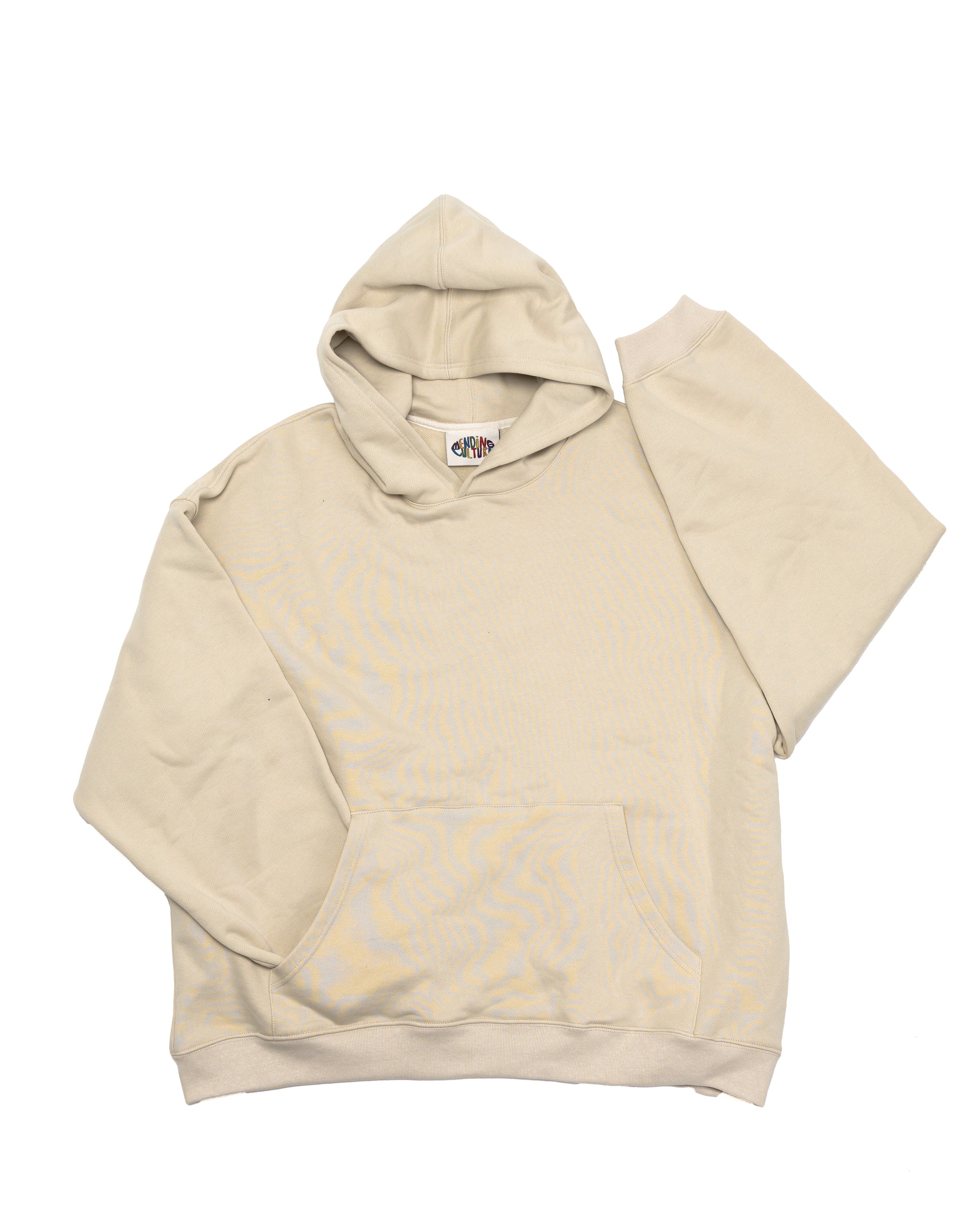 Oversized Back-Appliqué Hoodie (ivory)