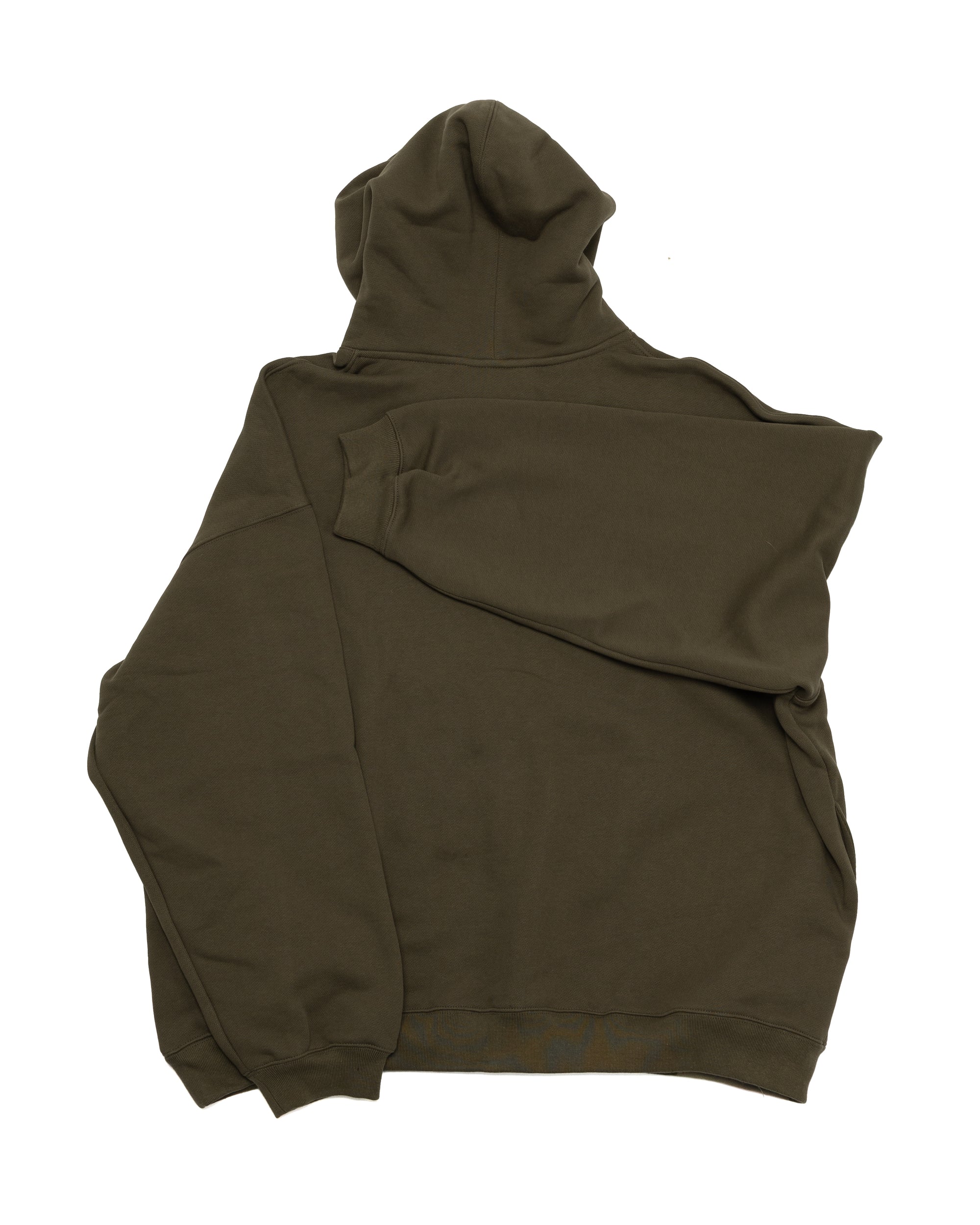 Oversized Front-Appliqué Hoodie (khaki)