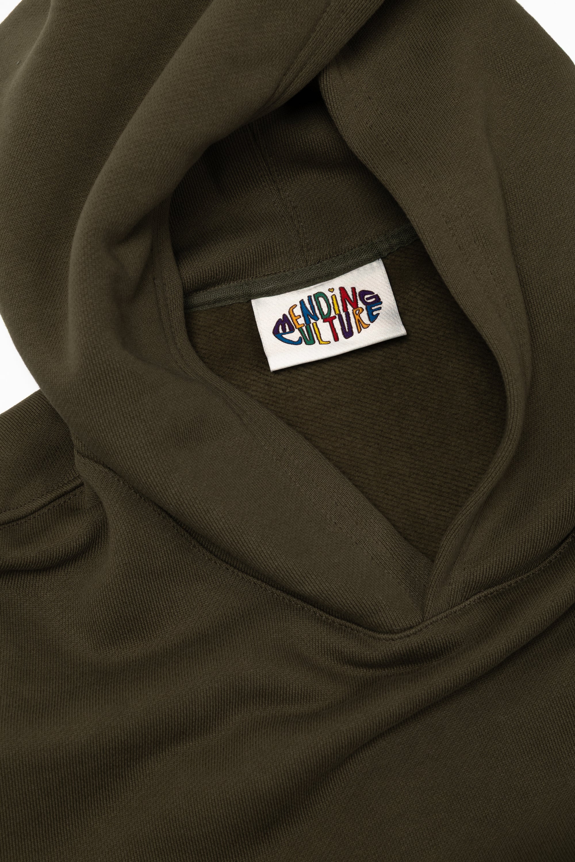 Oversized Back-Appliqué Hoodie (khaki)