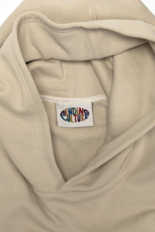 Oversized Back-Appliqué Hoodie (ivory)