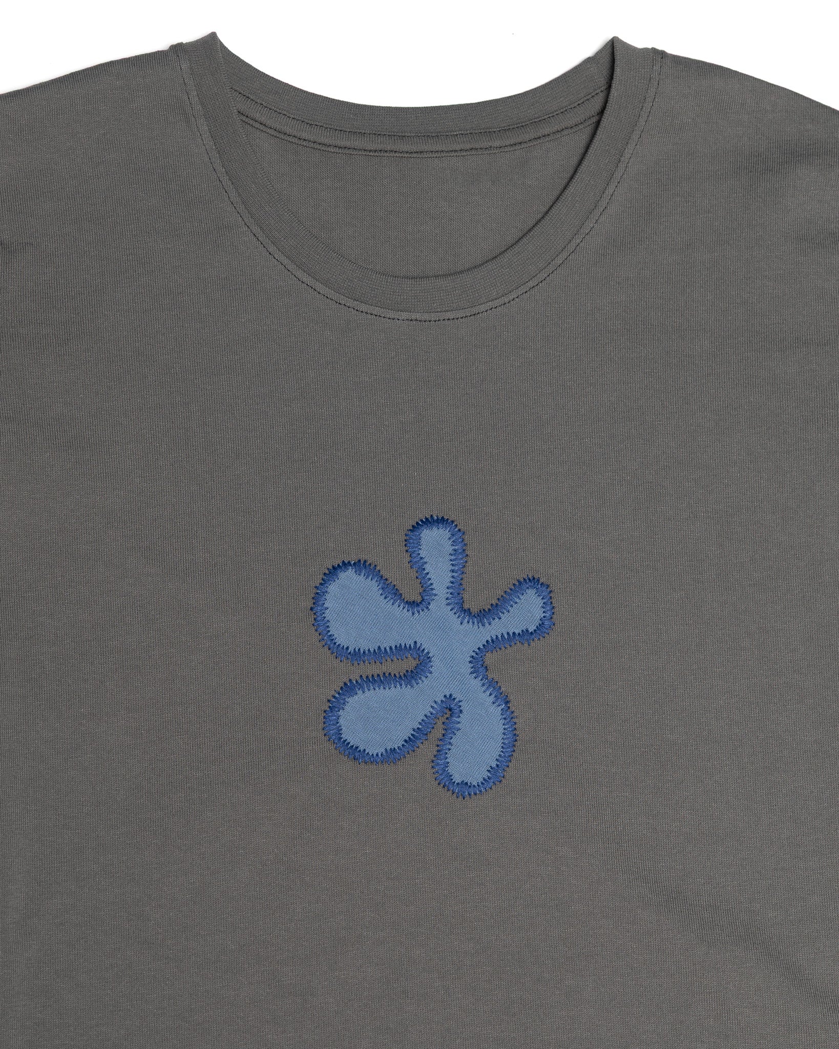 Organic Cotton Flowerchild Tee - Women's Hourglass Fit (Charcoal)