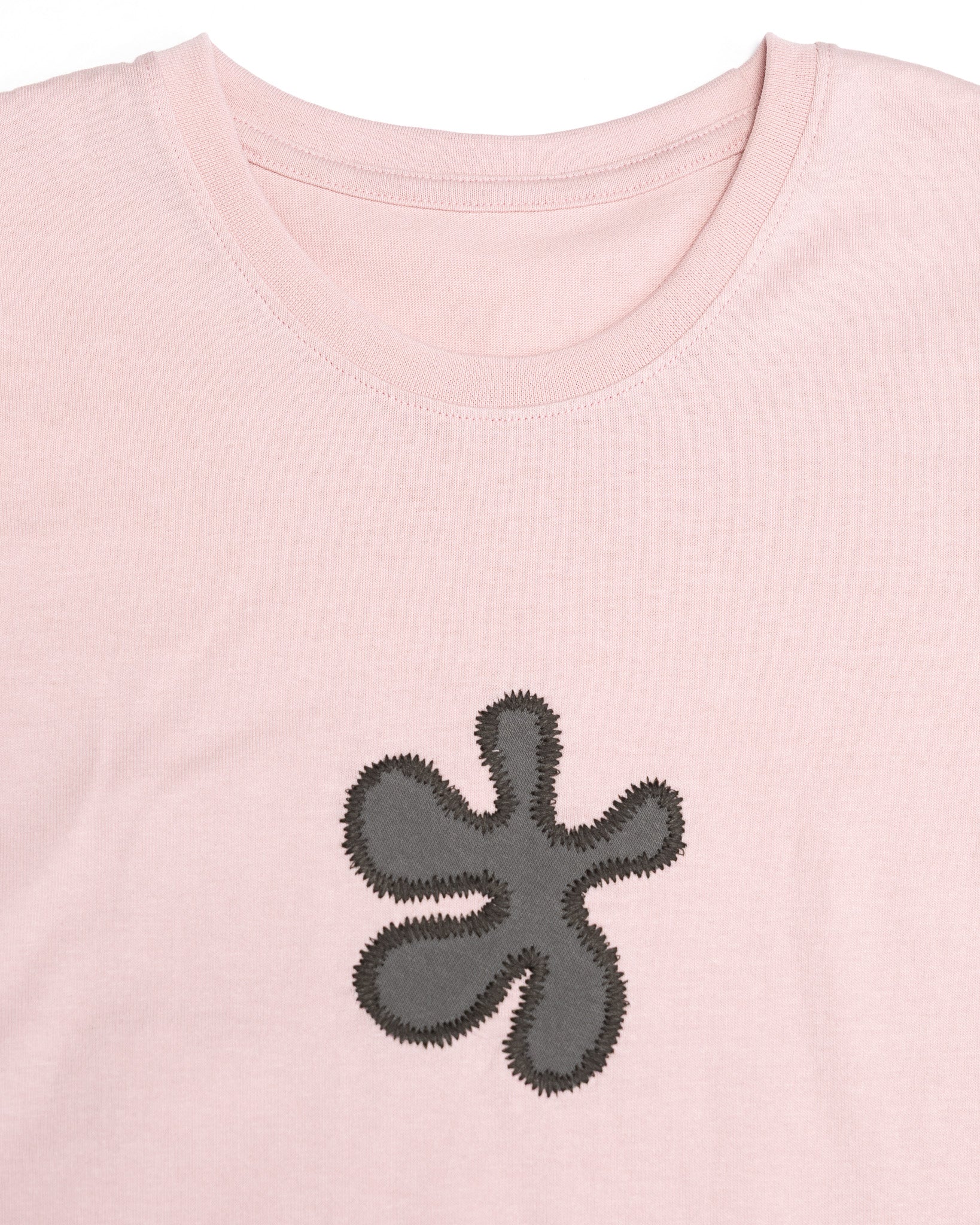 Organic Cotton Flowerchild Tee - Men's Boxy Fit (Baby Pink)