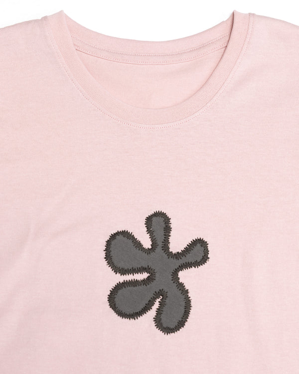 Organic Cotton Flowerchild Tee - Men's Boxy Fit (Baby Pink)