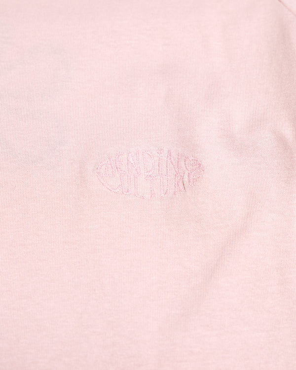 Organic Cotton Flowerchild Tee - Men's Boxy Fit (Baby Pink)