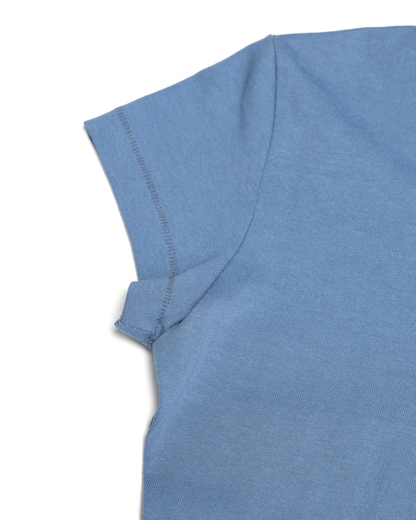 Organic Cotton Peace Tee - Women's Hourglass Fit (Blue)