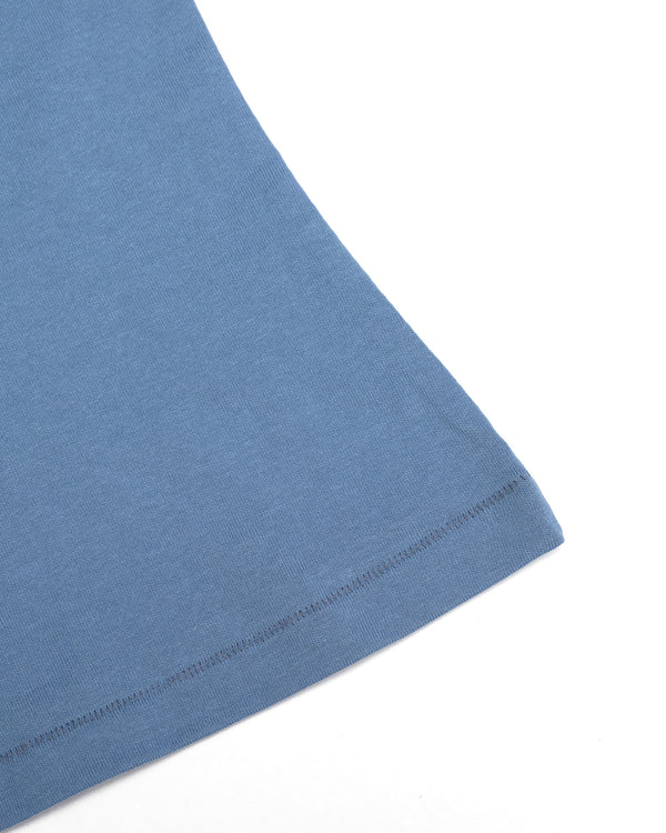 Organic Cotton Peace Tee - Men's Boxy Fit (Blue)