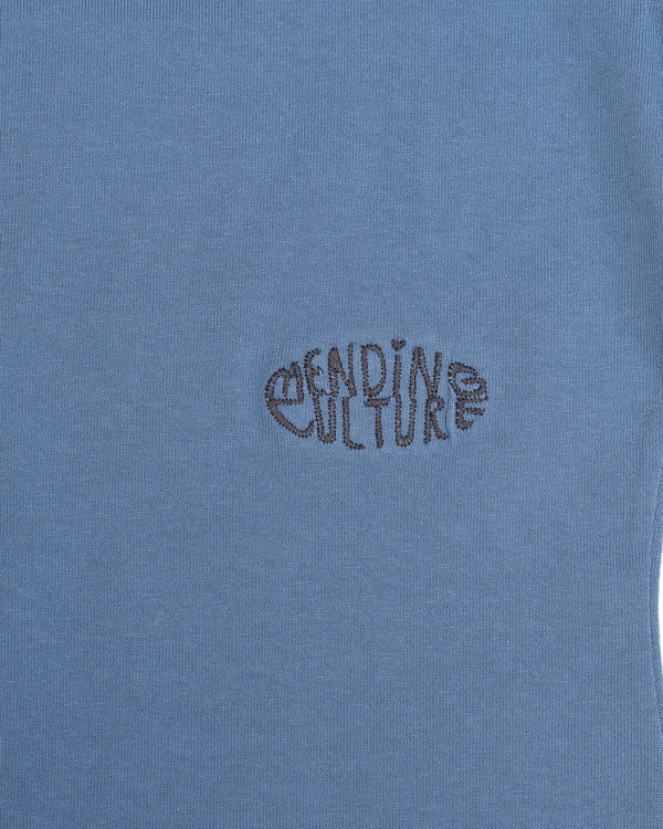 Organic Cotton Peace Tee - Men's Boxy Fit (Blue)