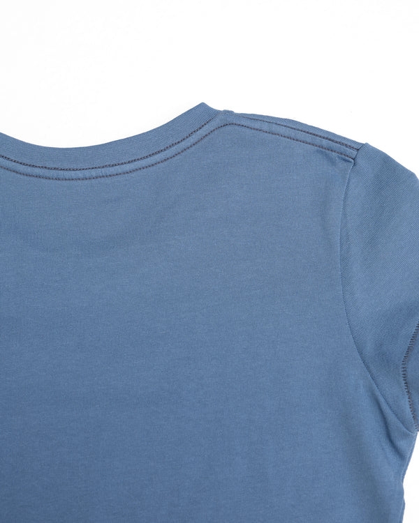 Organic Cotton Peace Tee - Men's Boxy Fit (Blue)