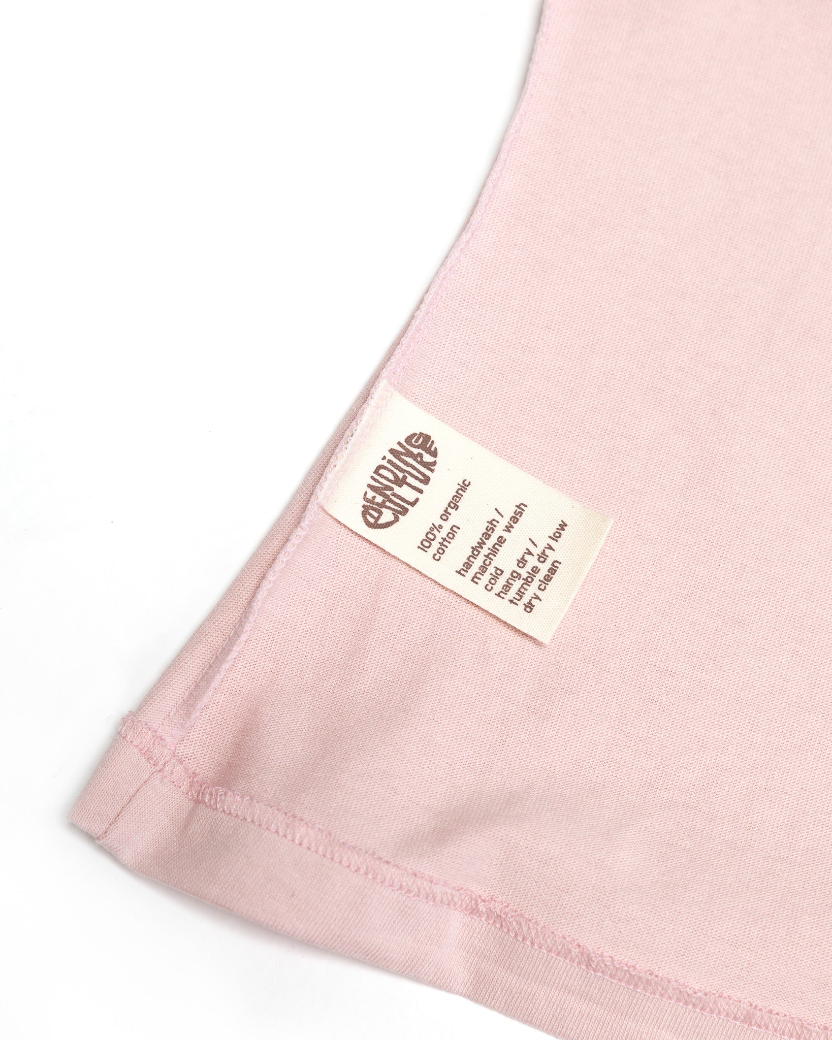 Organic Cotton Flowerchild Tee - Men's Boxy Fit (Baby Pink)