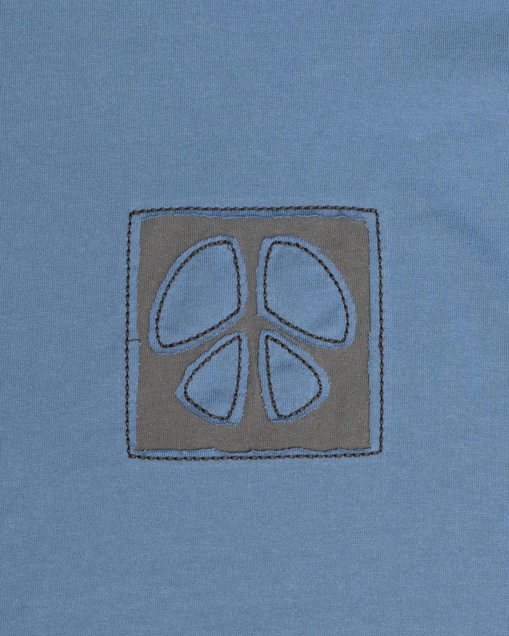 Organic Cotton Peace Tee - Men's Boxy Fit (Blue)