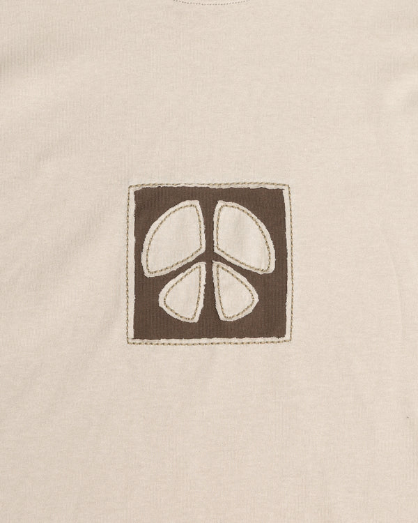Organic Cotton Peace Tee - Men's Boxy Fit (Ecru)