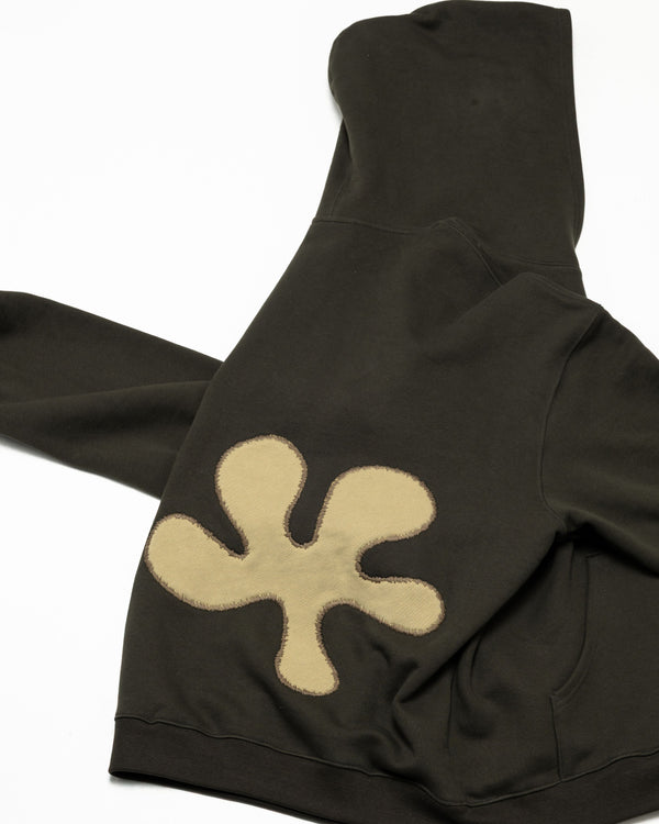 Oversized Back-Appliqué Hoodie (olive x pistachio)