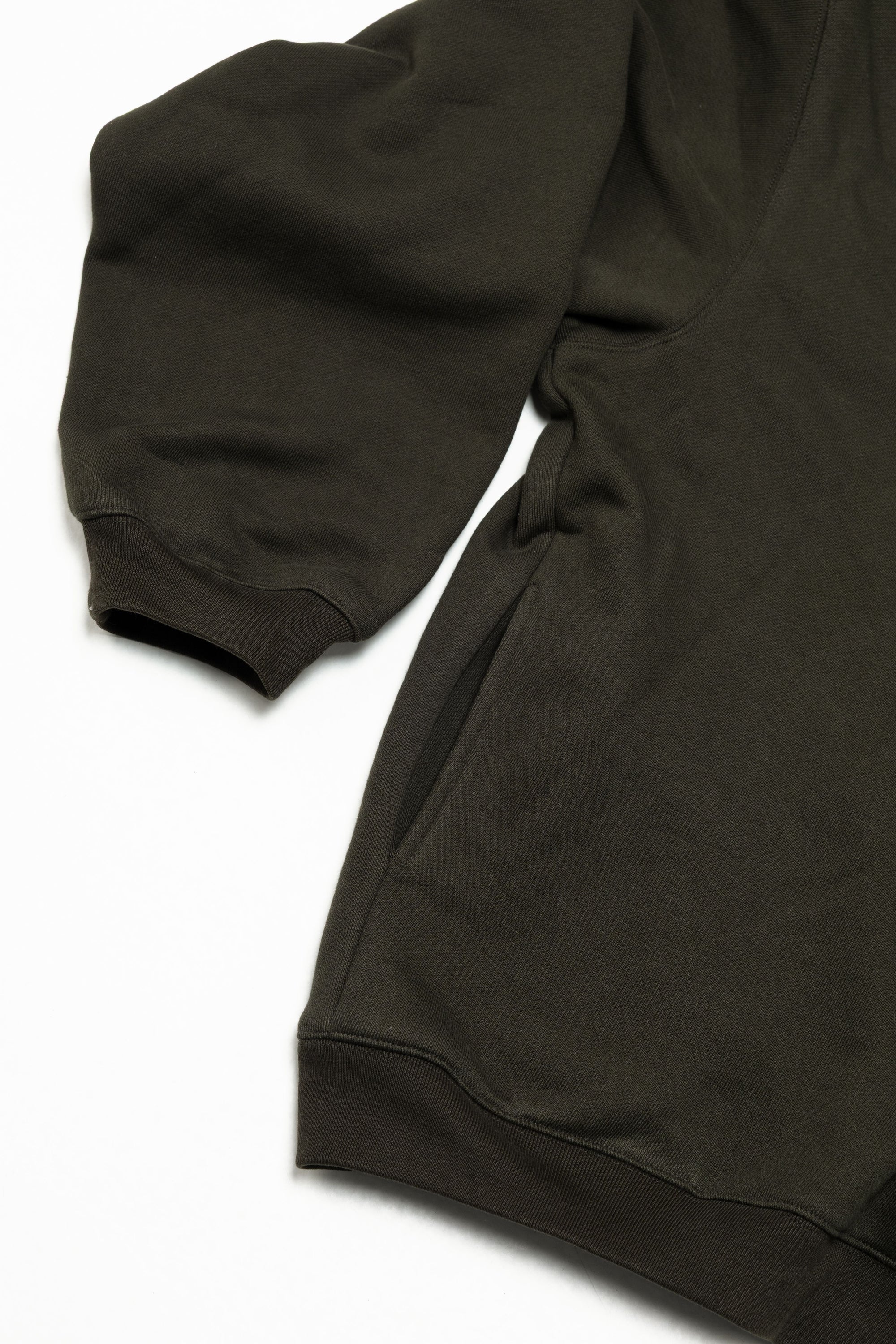 Oversized Front-Appliqué Hoodie (Olive x Pistachio)