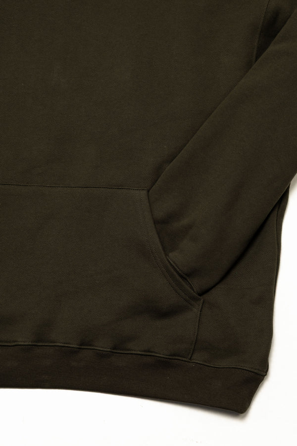 Oversized Back-Appliqué Hoodie (olive x pistachio)