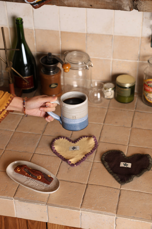 Coaster with Shell Edge Stitch