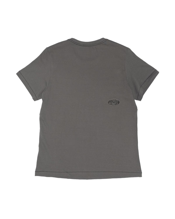 Organic Cotton Flowerchild Tee - Men's Boxy Fit (Charcoal)