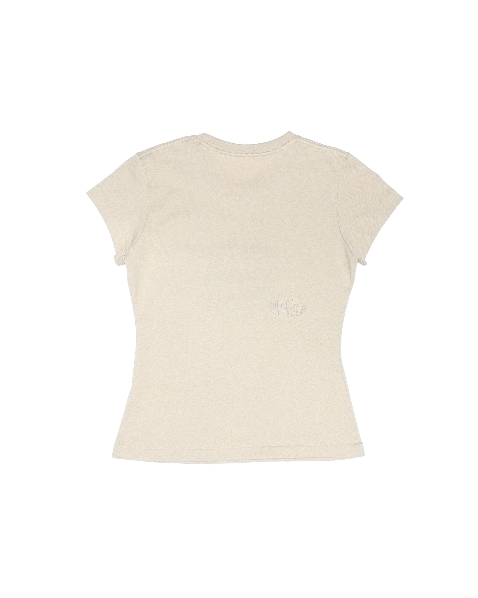 Organic Cotton Peace Tee - Women's Hourglass Fit (Ecru)