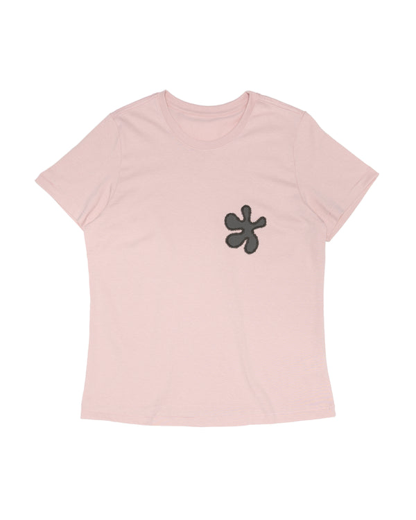 Organic Cotton Flowerchild Tee - Men's Boxy Fit (Baby Pink)