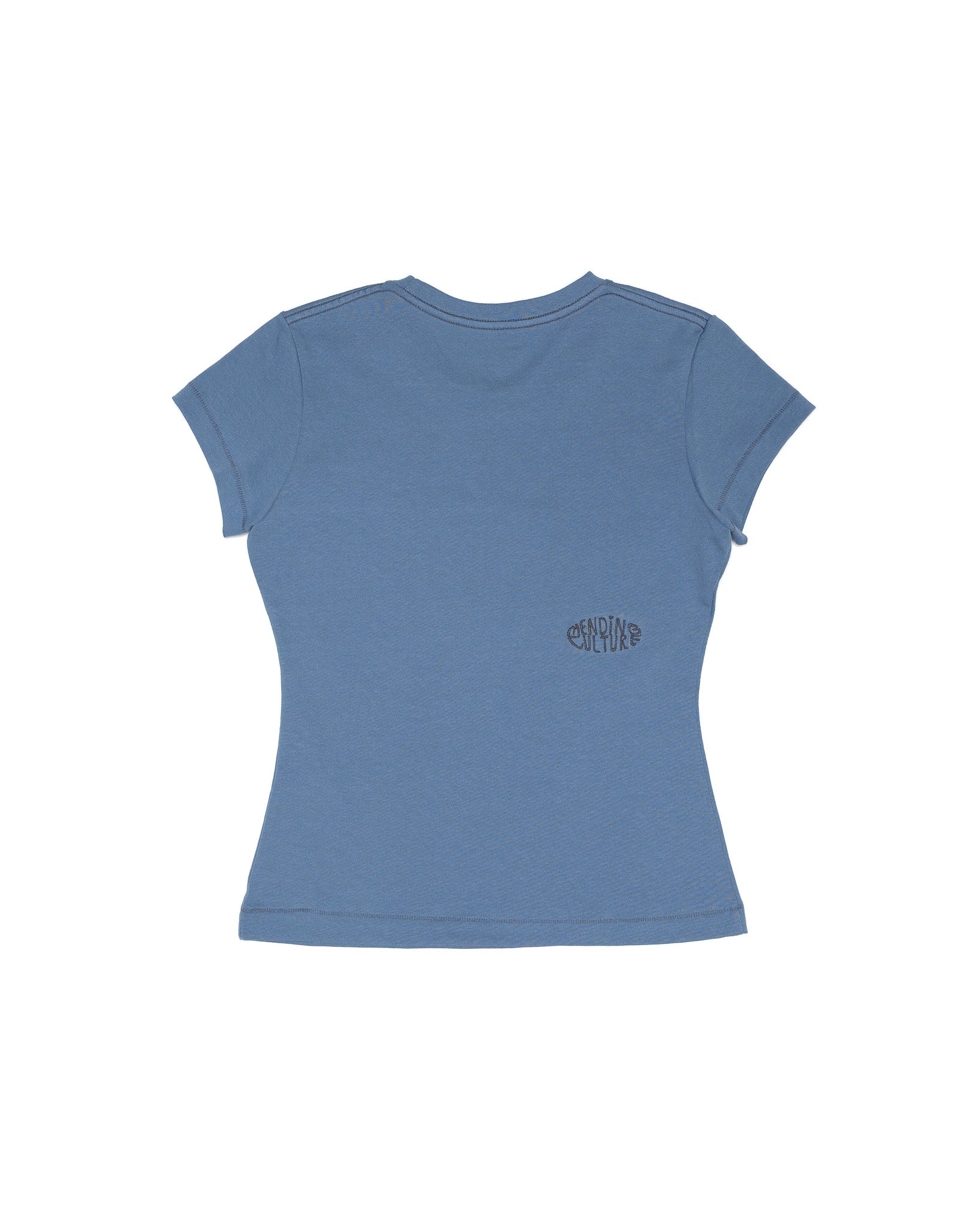 Organic Cotton Peace Tee - Women's Hourglass Fit (Blue)