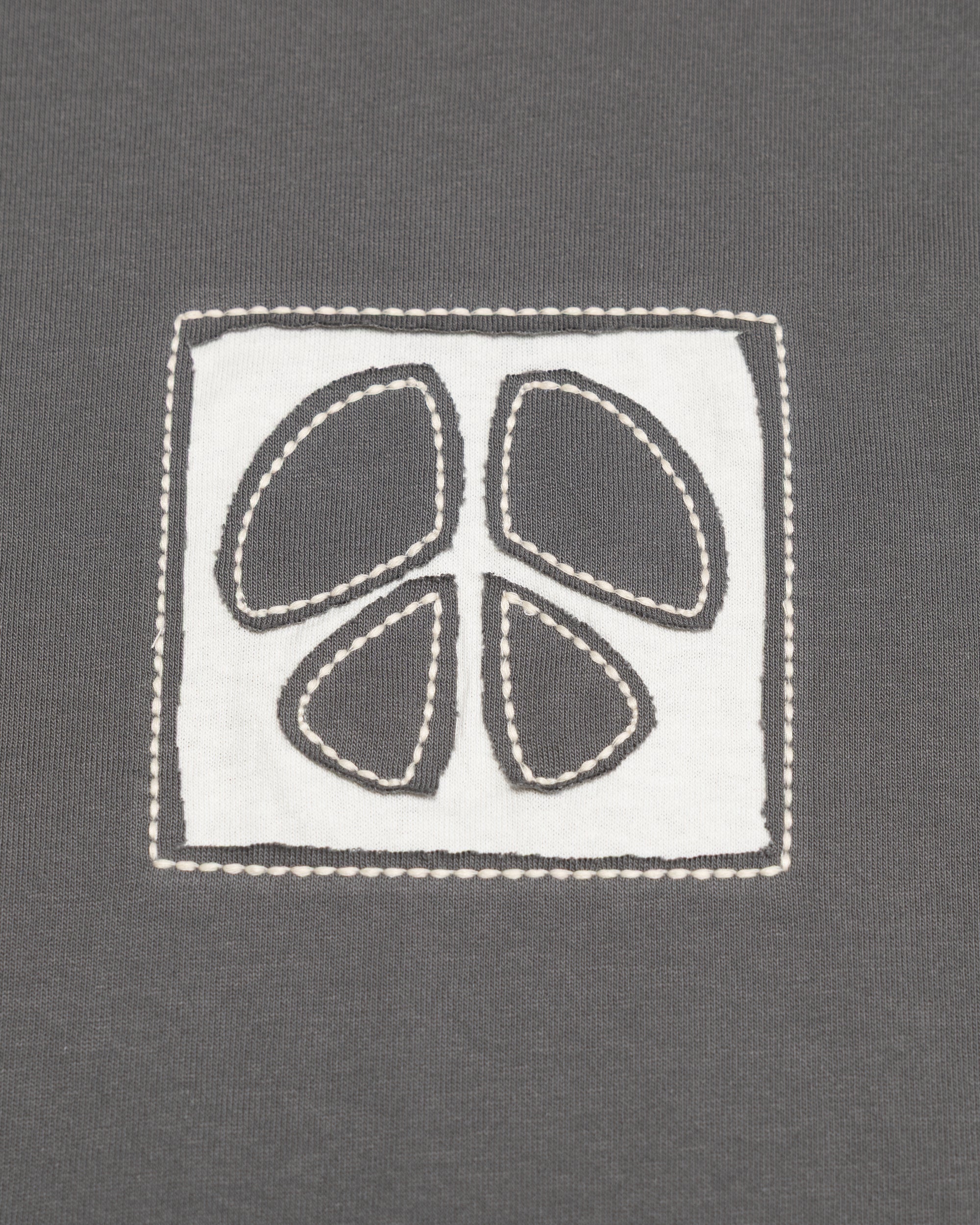 Organic Cotton Peace Tee - Women's Hourglass Fit (Charcoal)