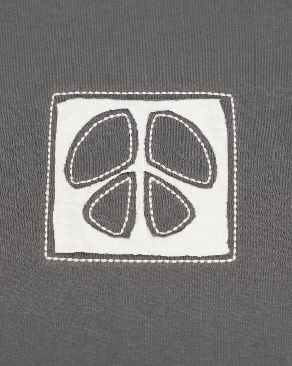 Organic Cotton Peace Tee - Women's Hourglass Fit (Charcoal)
